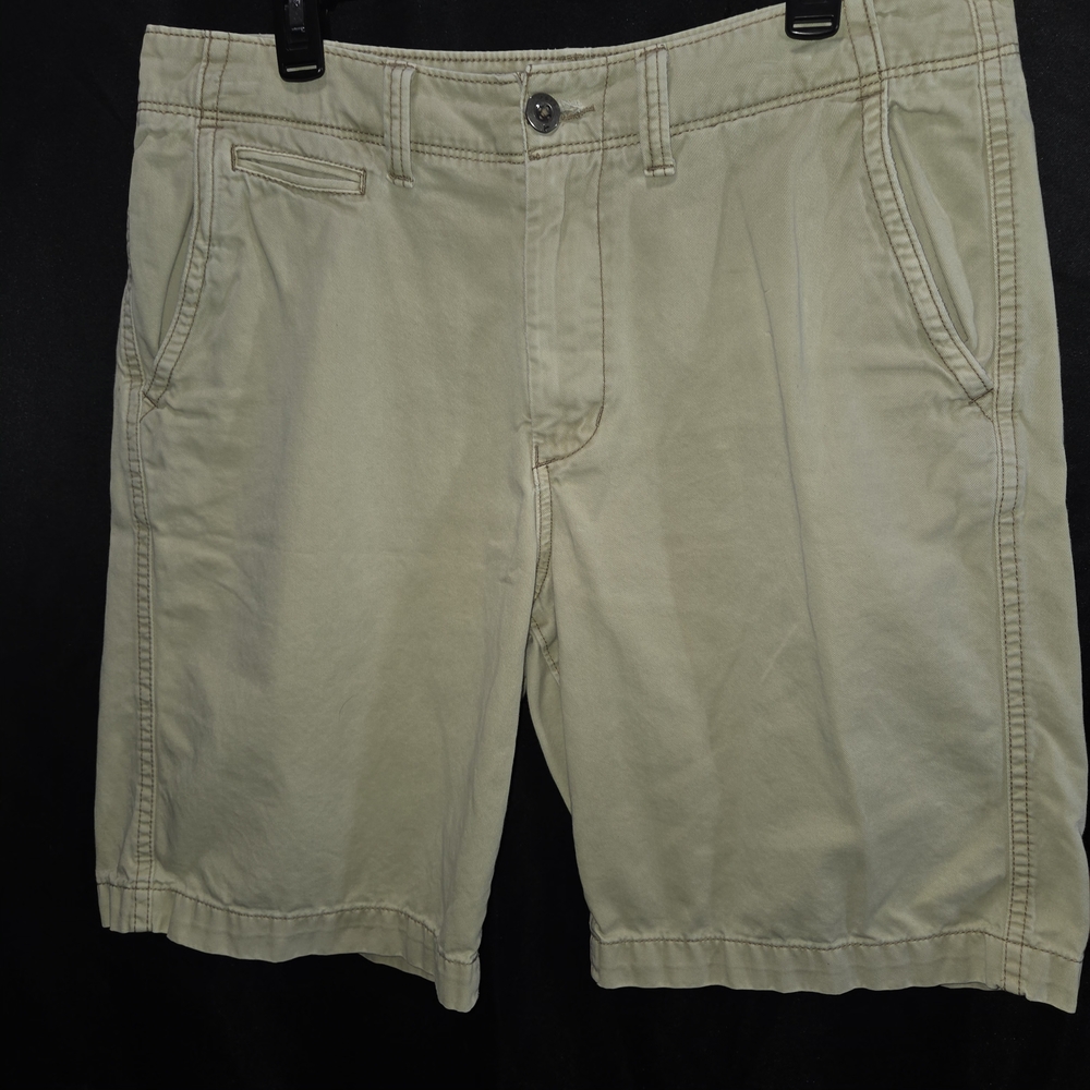 American Eagle Mens Y2K Longboard Gorpcore Cargo Shorts Khaki Relaxed Fit Sz 34